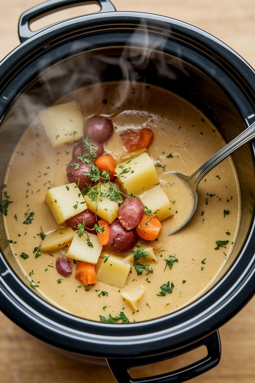potato soup recipe slow cooker loaded
