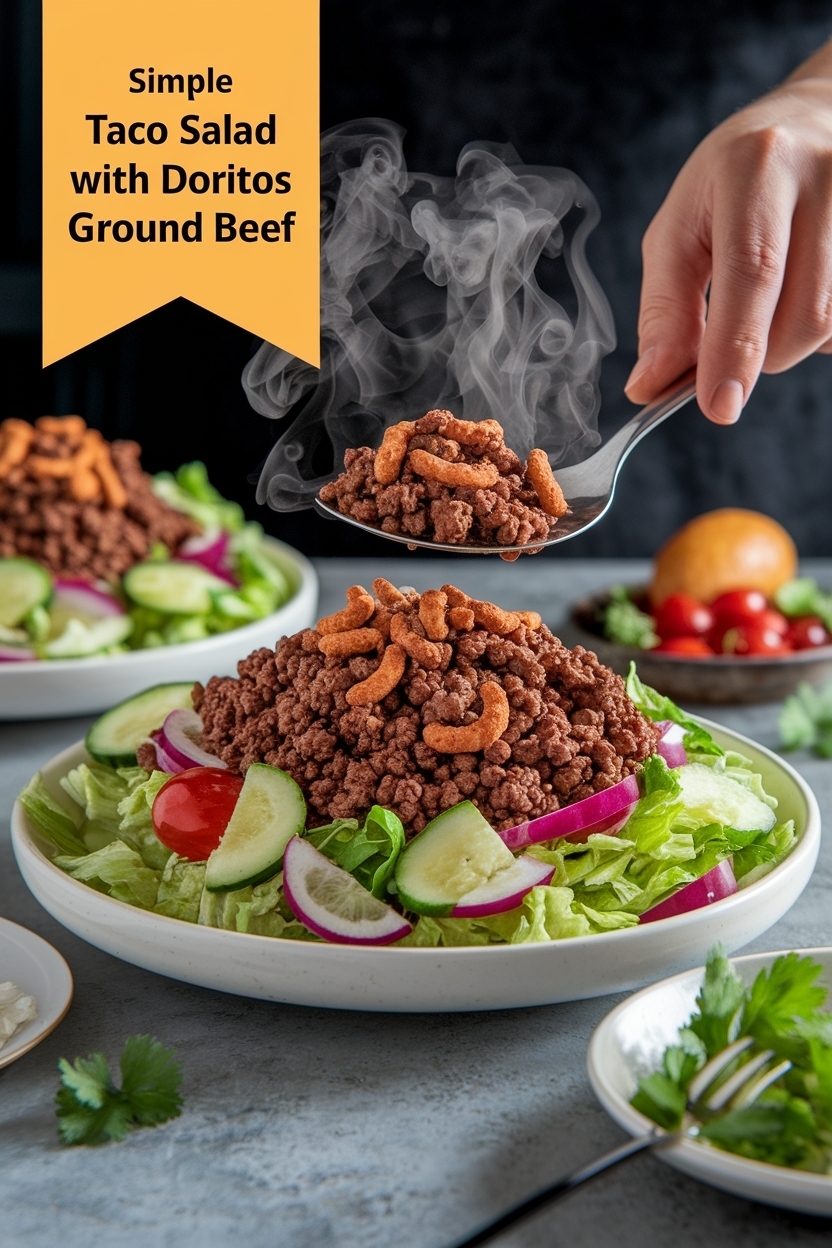 taco salad with doritos ground beef