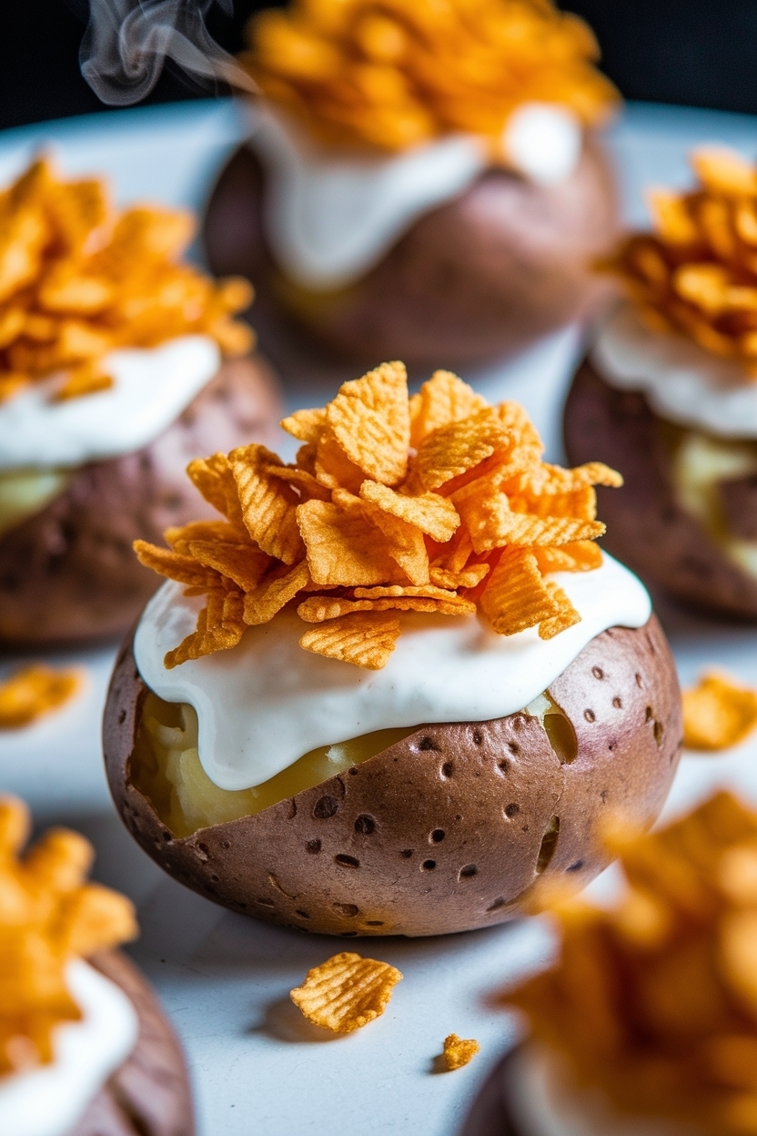 funeral potatoes with hashbrowns cornflakes topping