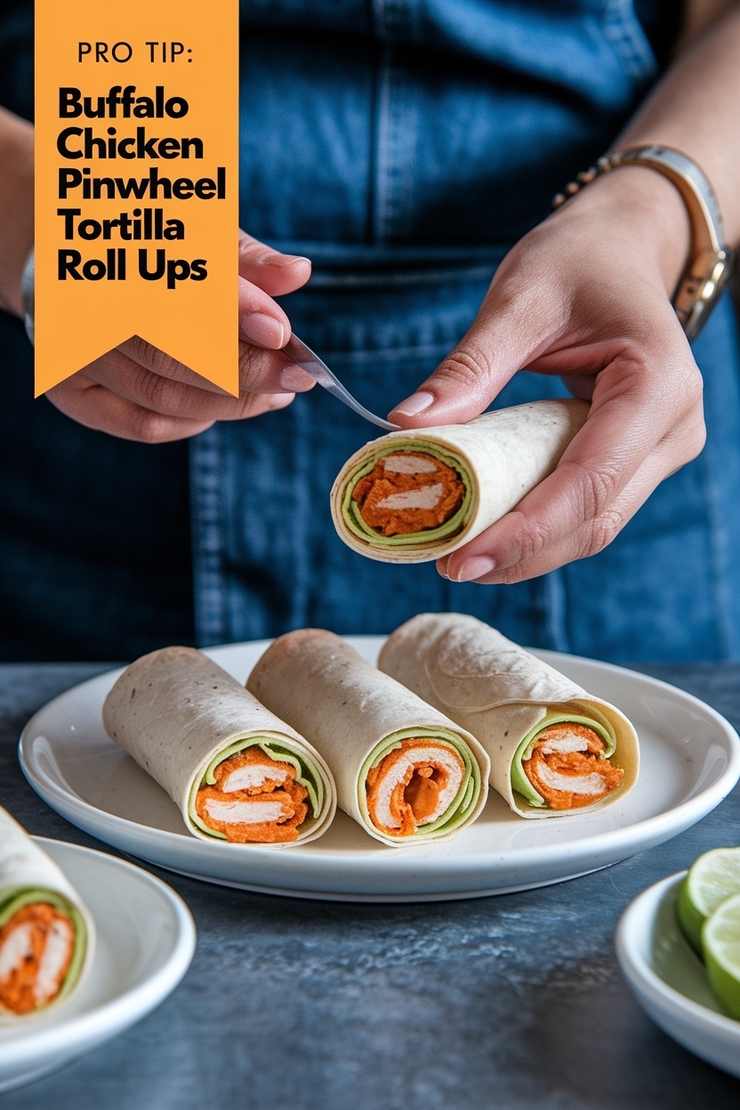 buffalo chicken pinwheels tortilla roll ups