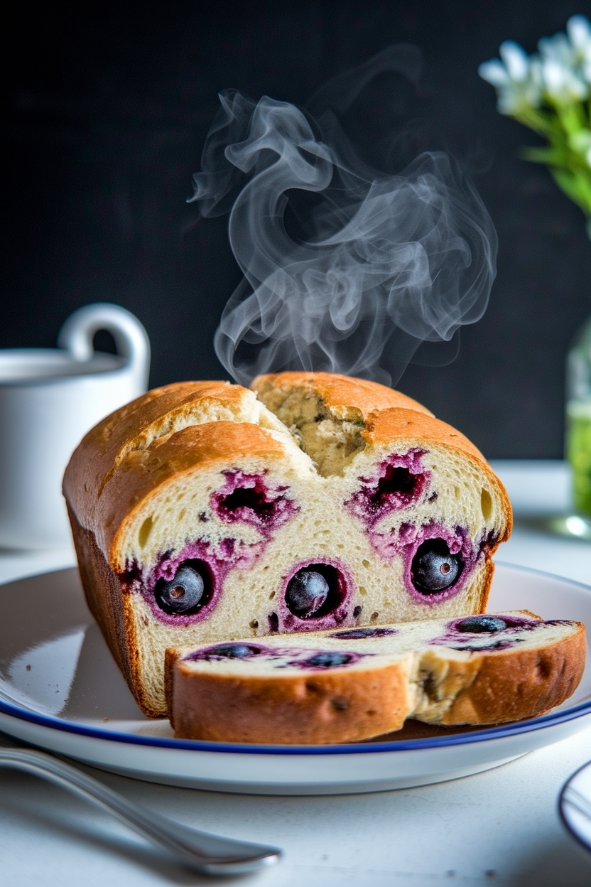 blueberry sourdough sandwich loaf