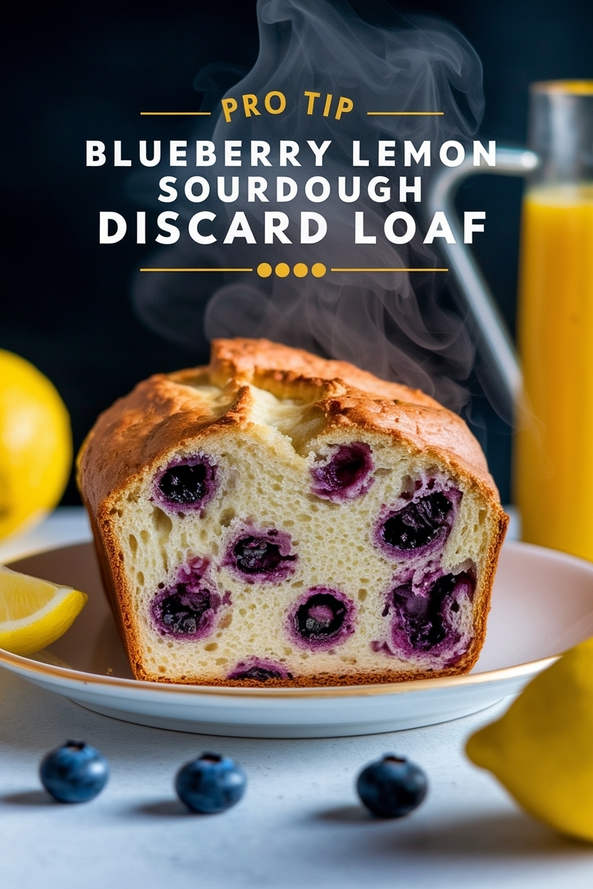 blueberry lemon sourdough discard loaf