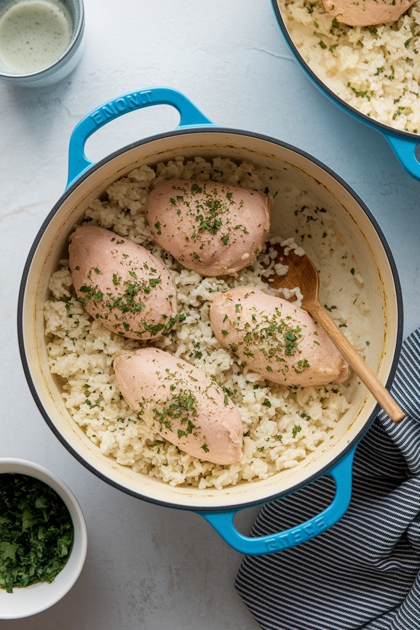 one pot chicken and rice recipe creamy