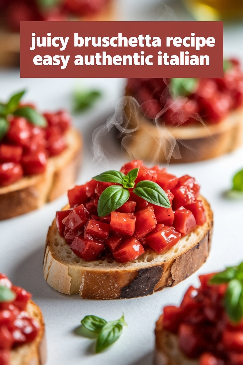 bruschetta recipe easy authentic italian
