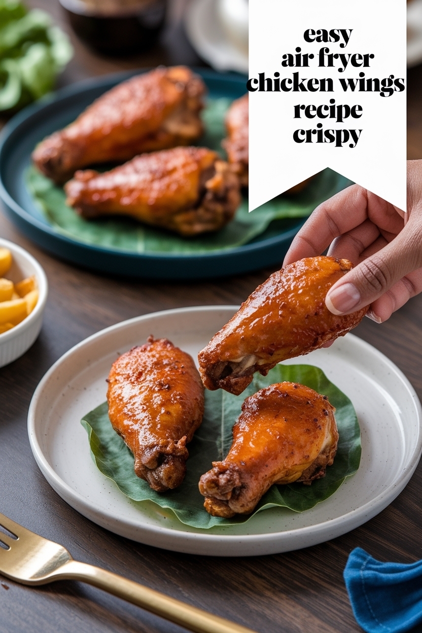 air fryer chicken wings recipe crispy