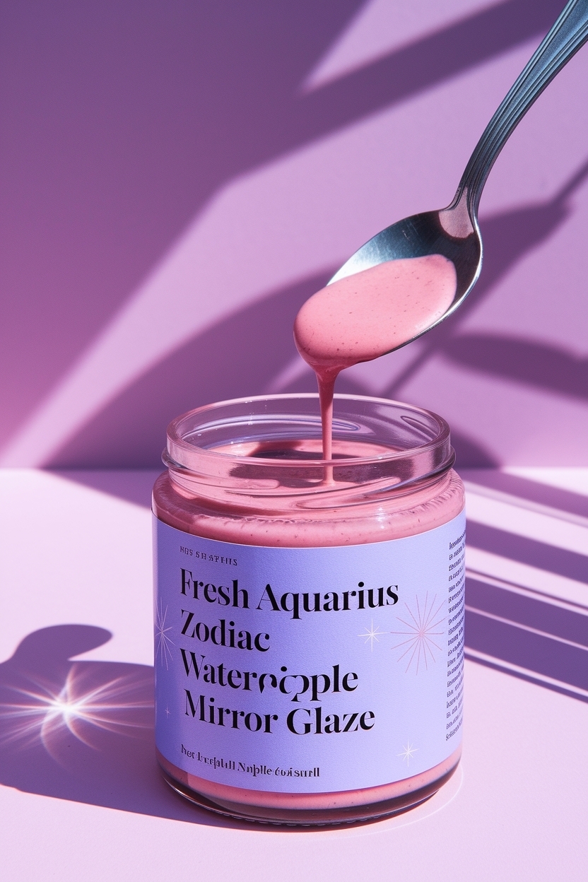 aquarius zodiac water ripple mirror glaze