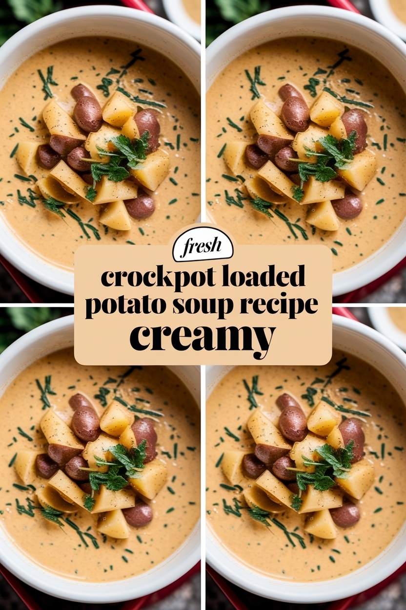 crockpot loaded potato soup recipe creamy