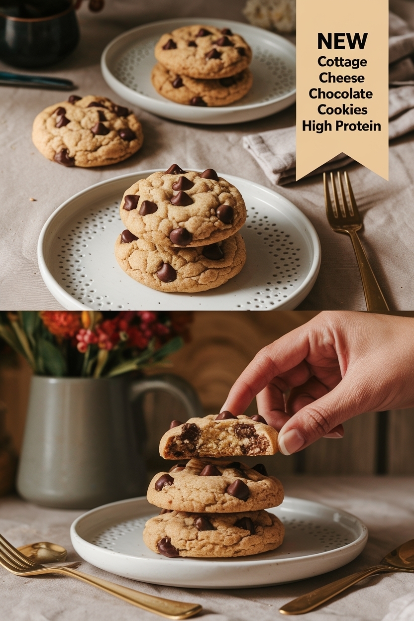 cottage cheese chocolate chip cookies high protein