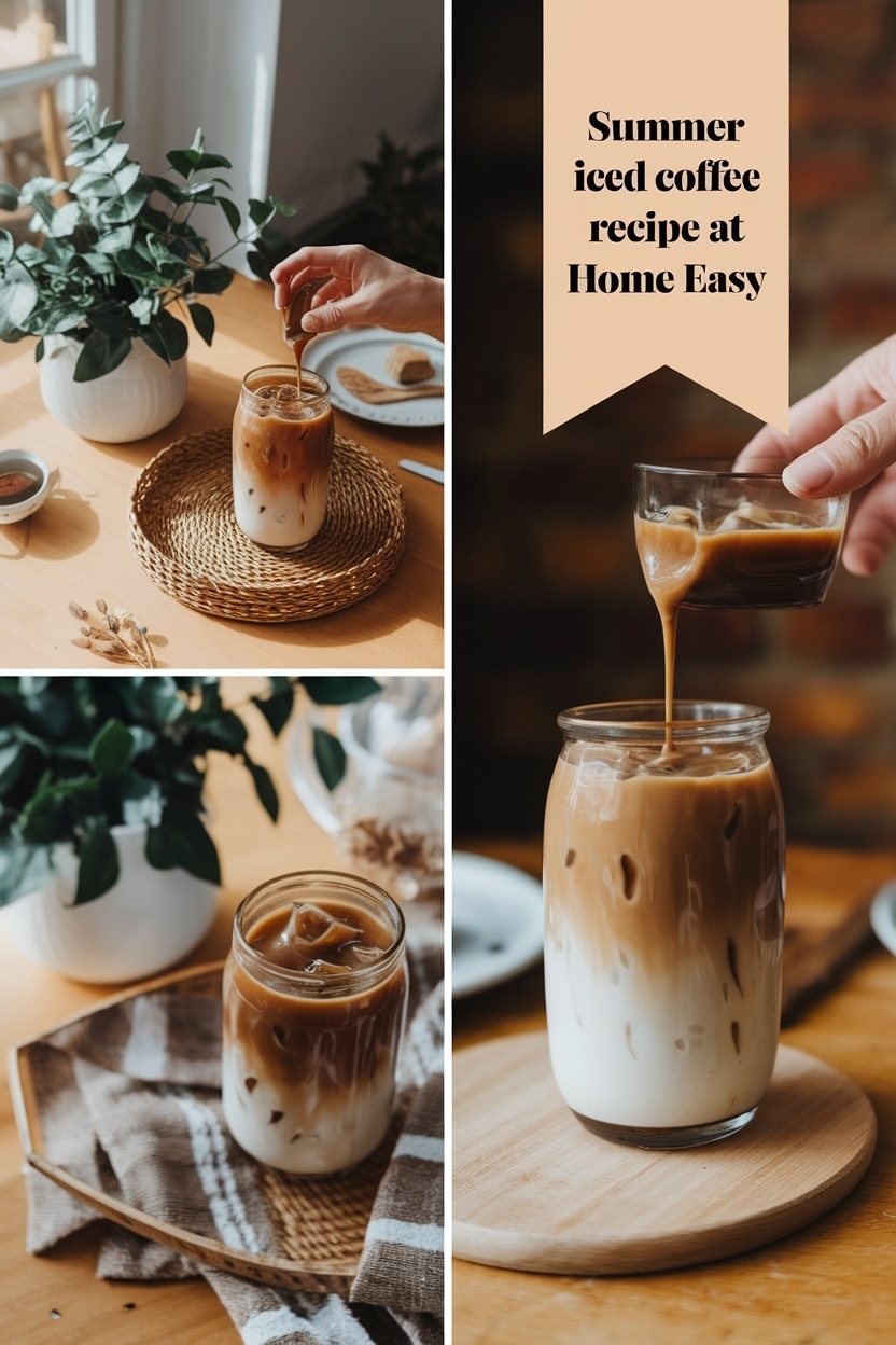 iced coffee recipe at home easy