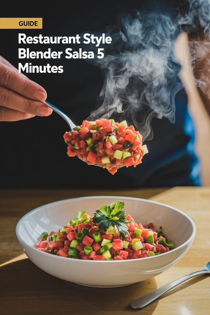 restaurant style blender salsa 5 minutes
