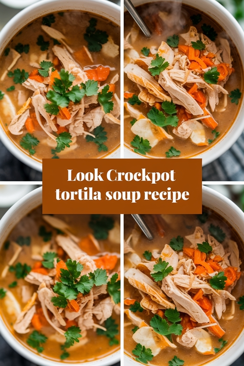 crockpot chicken tortilla soup recipe