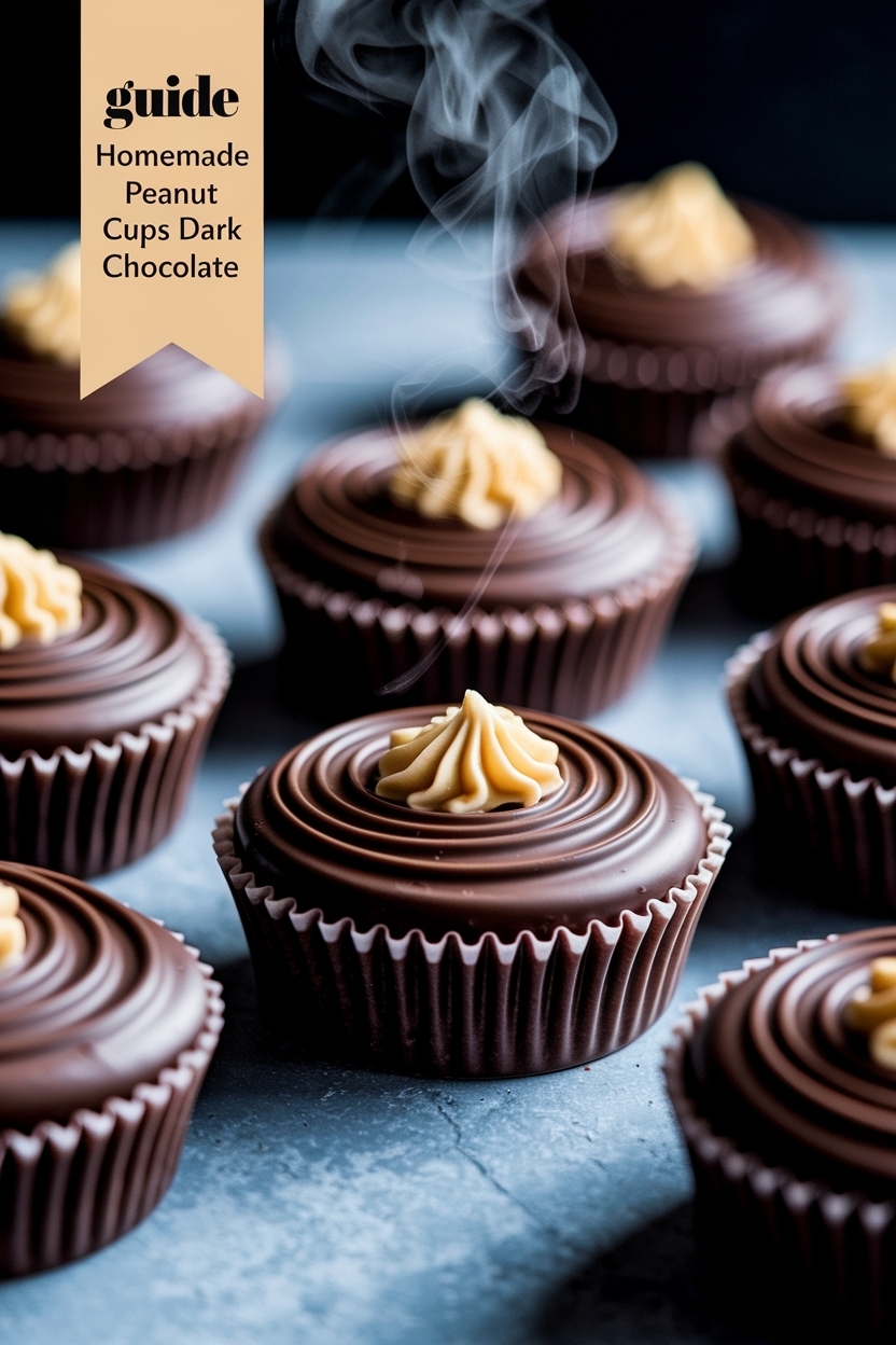 homemade peanut butter cups dark chocolate