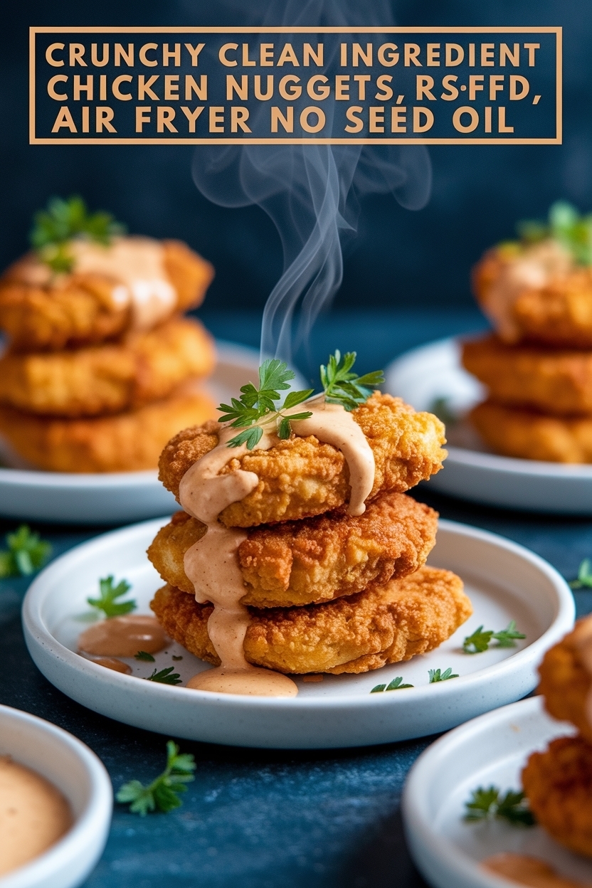 clean ingredient chicken nuggets air fryer no seed oil