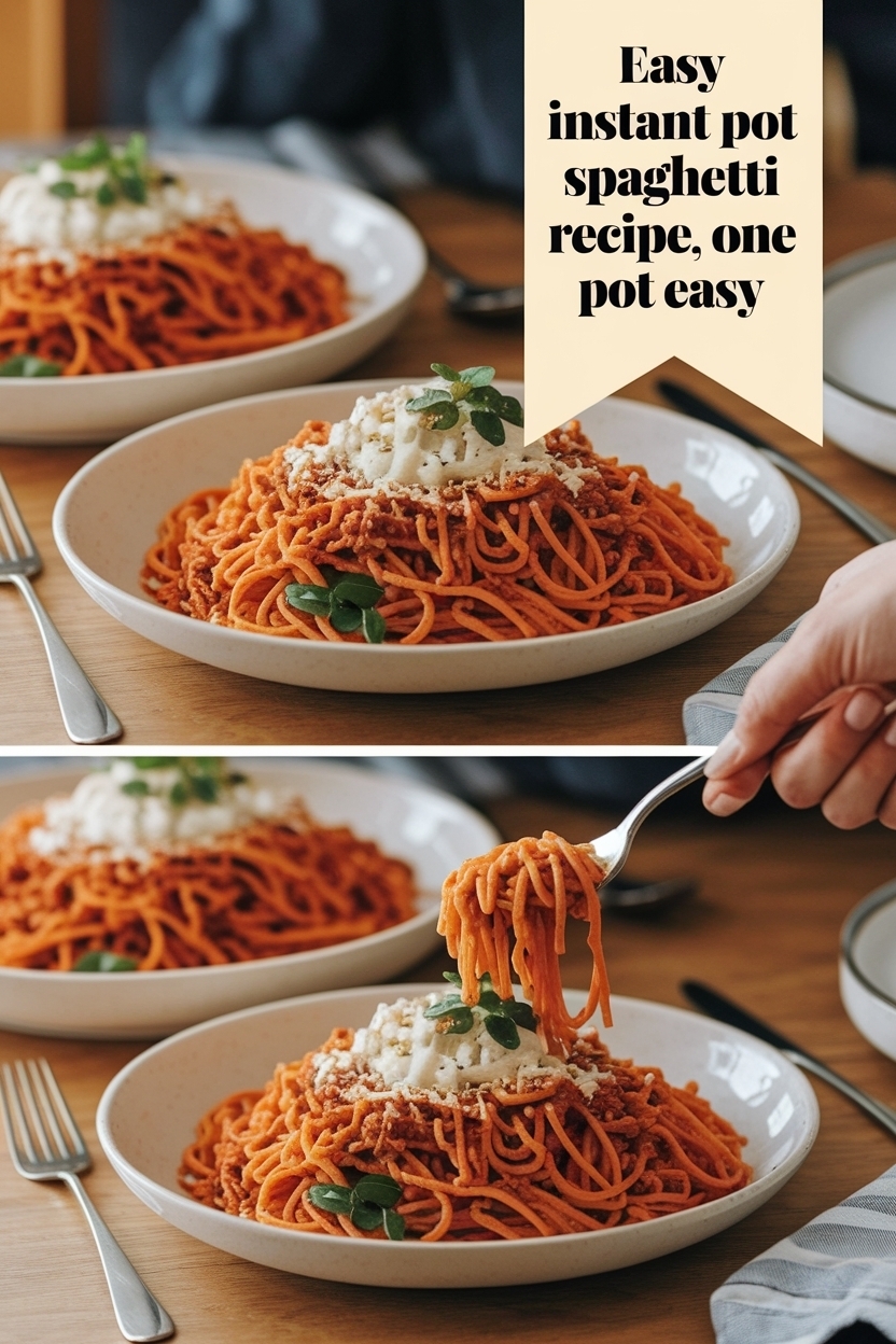 instant pot spaghetti recipe one pot easy