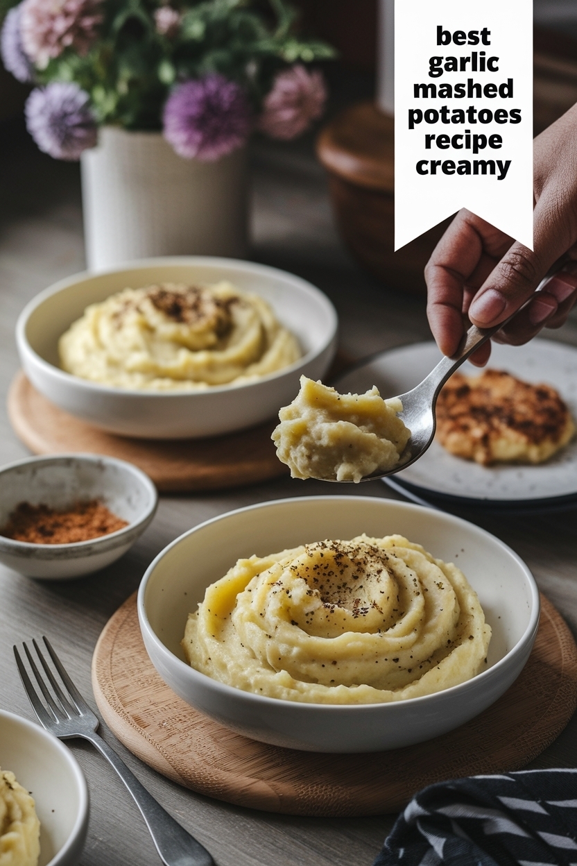garlic mashed potatoes recipe creamy