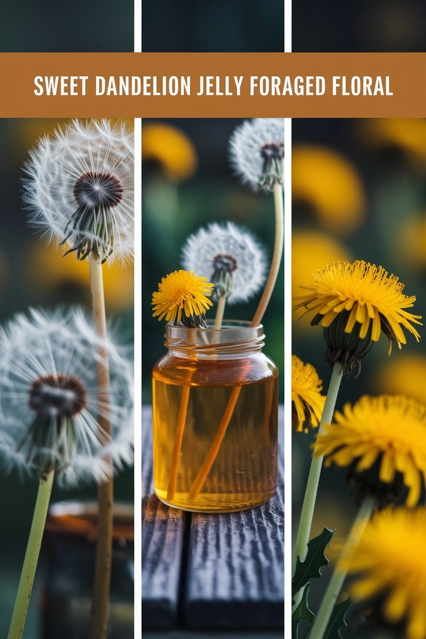 dandelion jelly foraged floral