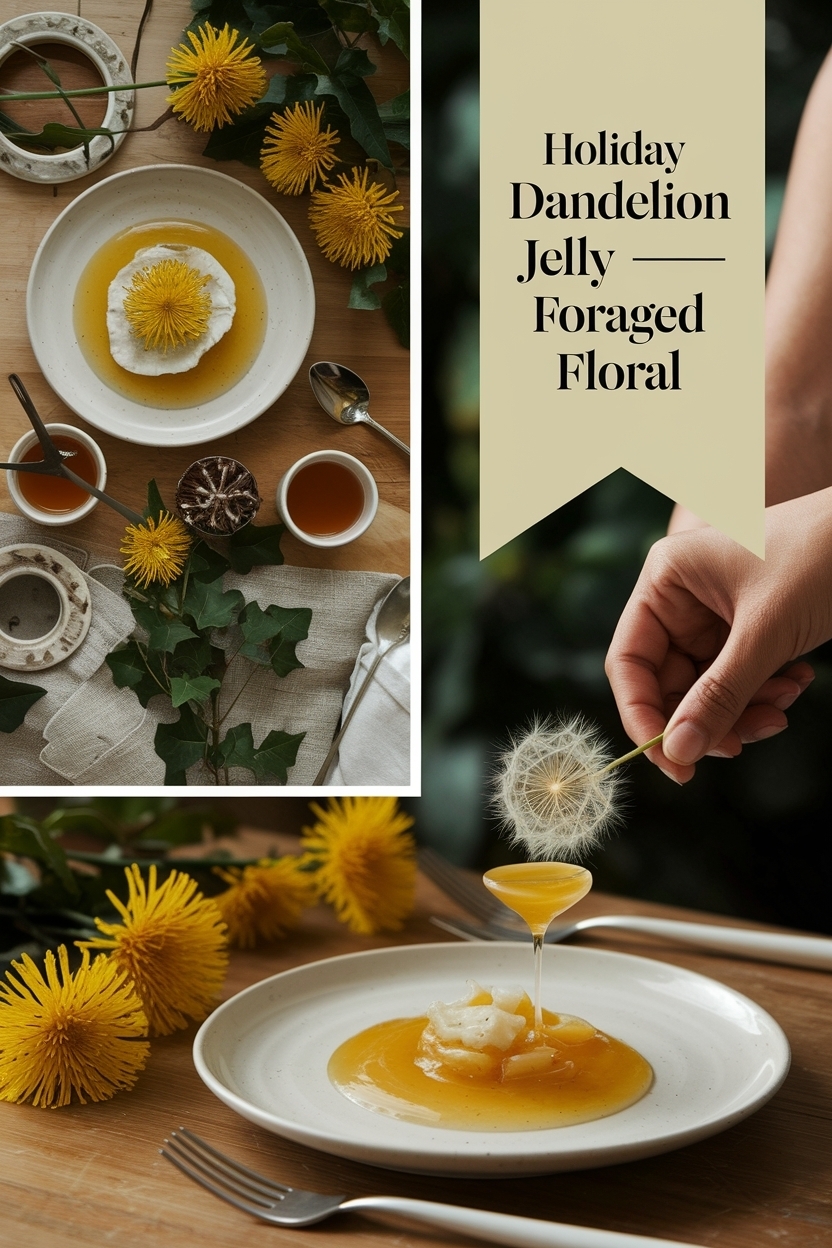 dandelion jelly foraged floral