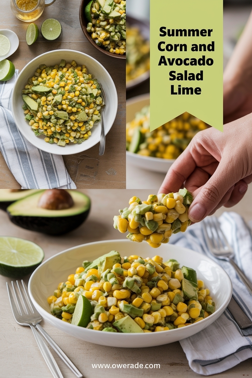 corn and avocado salad lime
