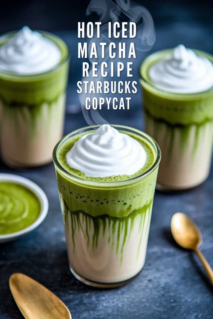 iced matcha latte recipe starbucks copycat