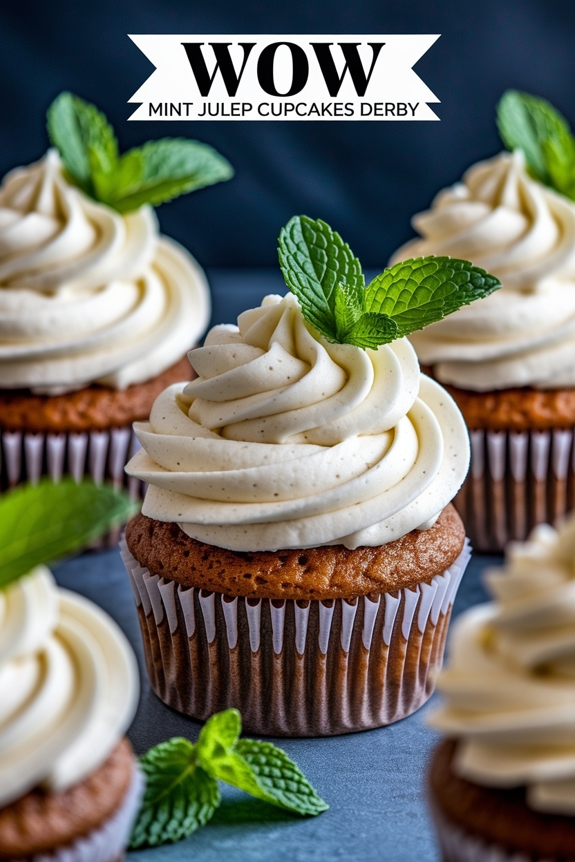 mint julep cupcakes derby