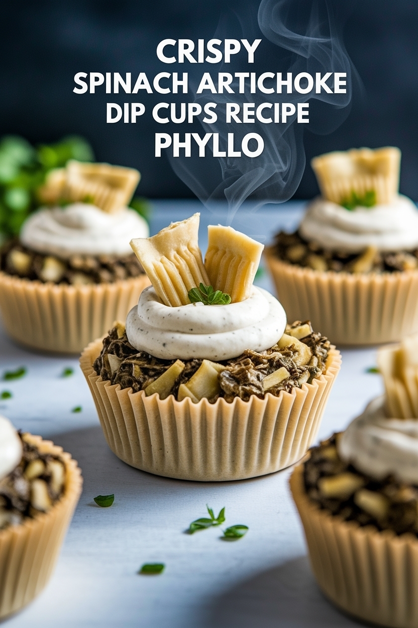 spinach artichoke dip cups recipe phyllo