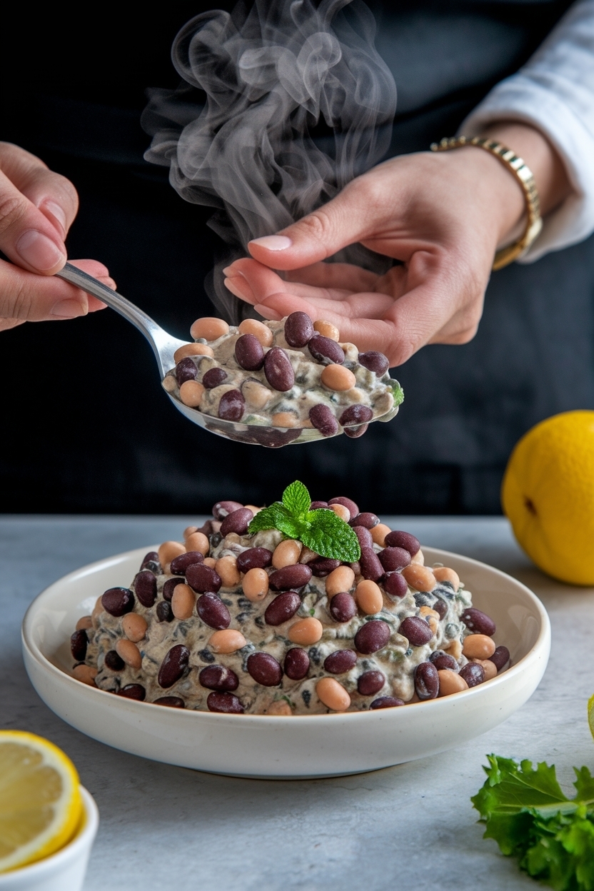 dense bean salad recipe viral tiktok