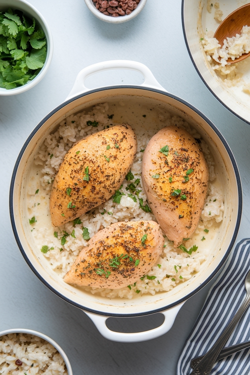 one pot chicken and rice recipe creamy