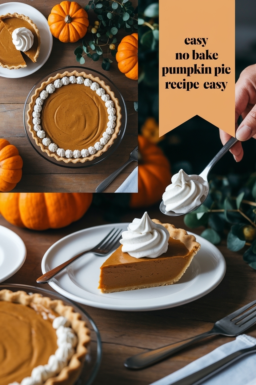 no bake pumpkin pie recipe easy