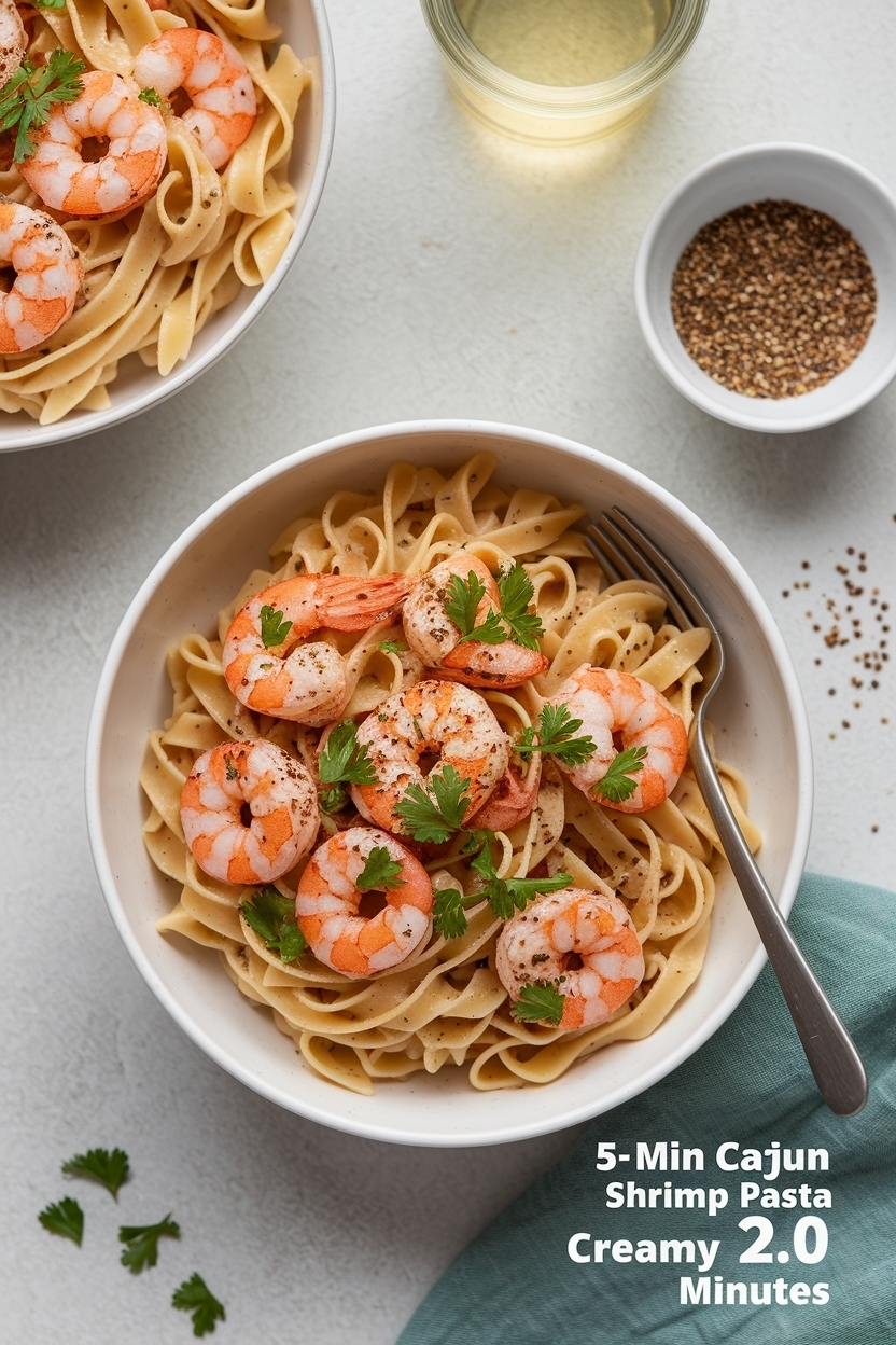 cajun shrimp pasta creamy 20 minutes