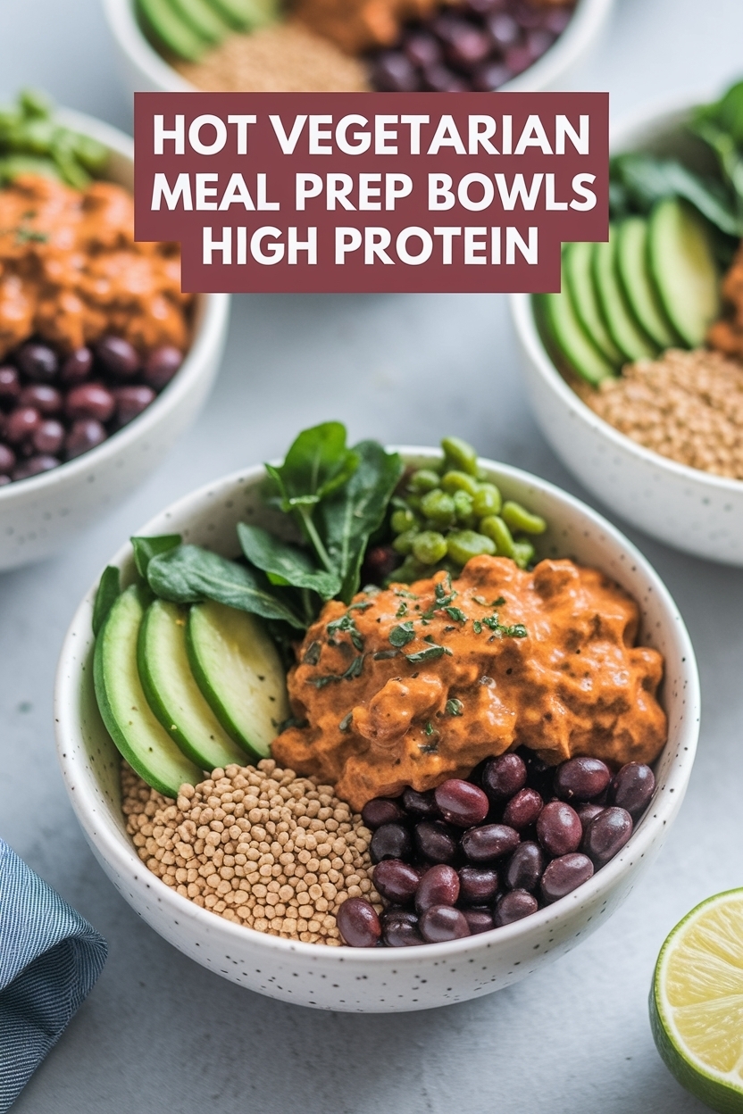 vegetarian meal prep bowls high protein