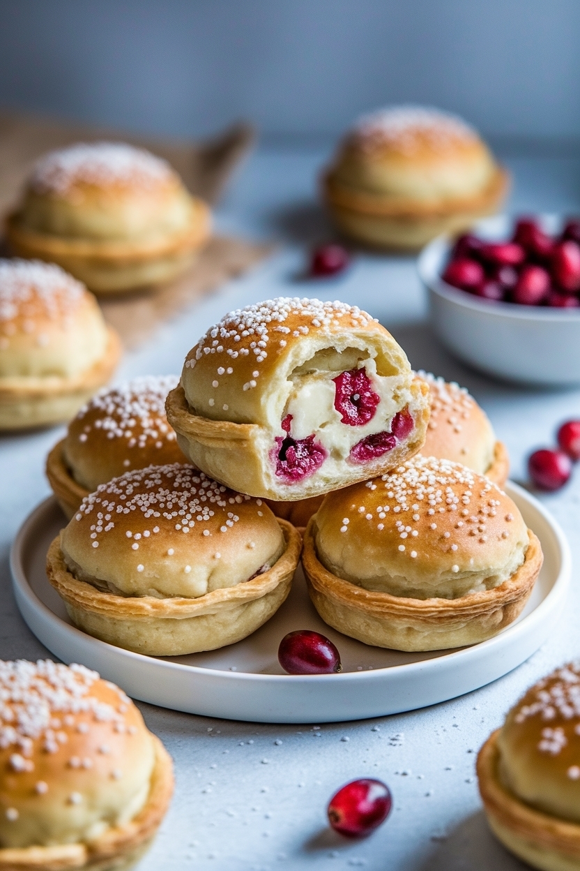 cranberry brie bites puff pastry recipe