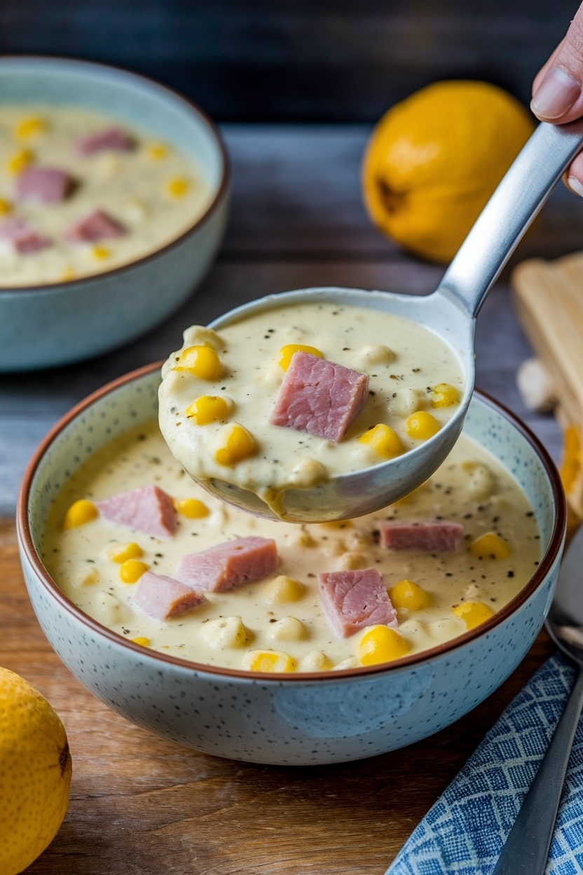 leftover ham potato corn chowder
