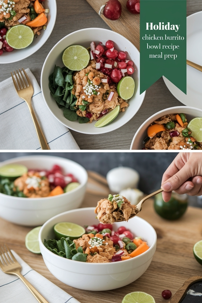 chicken burrito bowl recipe meal prep