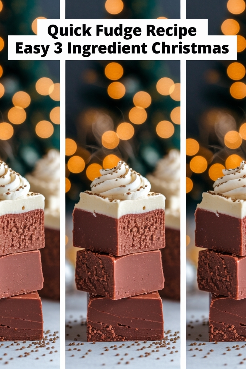 fudge recipe easy 3 ingredient christmas