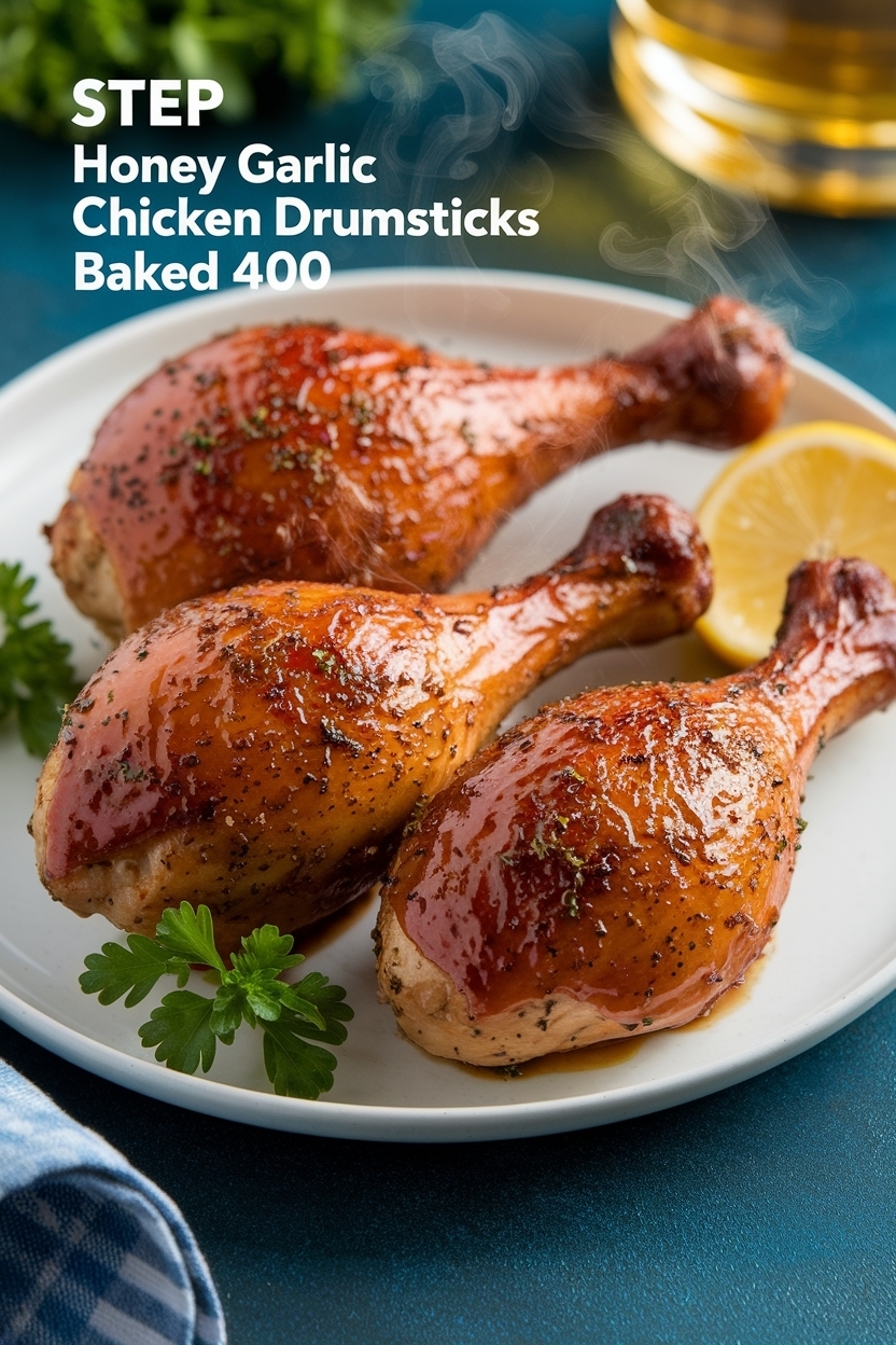 honey garlic chicken drumsticks baked 400
