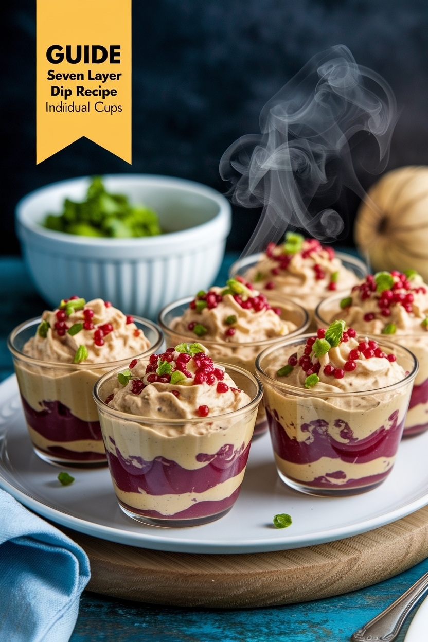 seven layer dip recipe individual cups