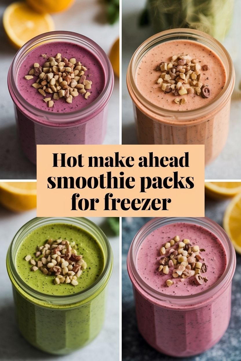 make ahead smoothie packs for freezer