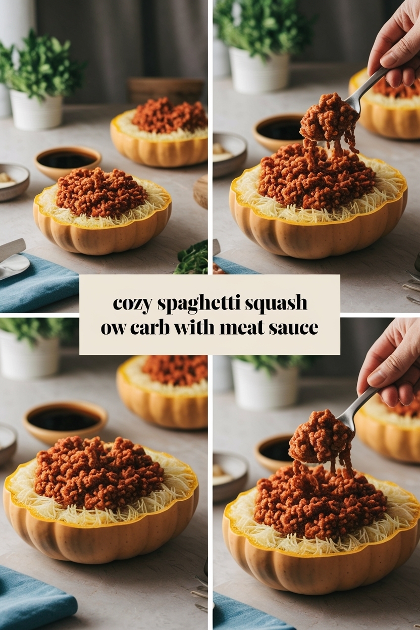 spaghetti squash recipe low carb with meat sauce