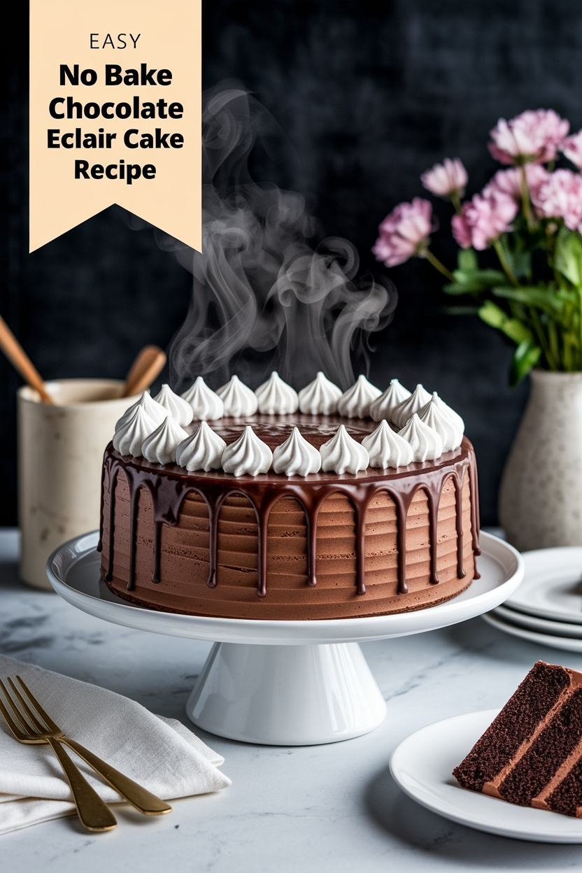 no bake chocolate eclair cake recipe