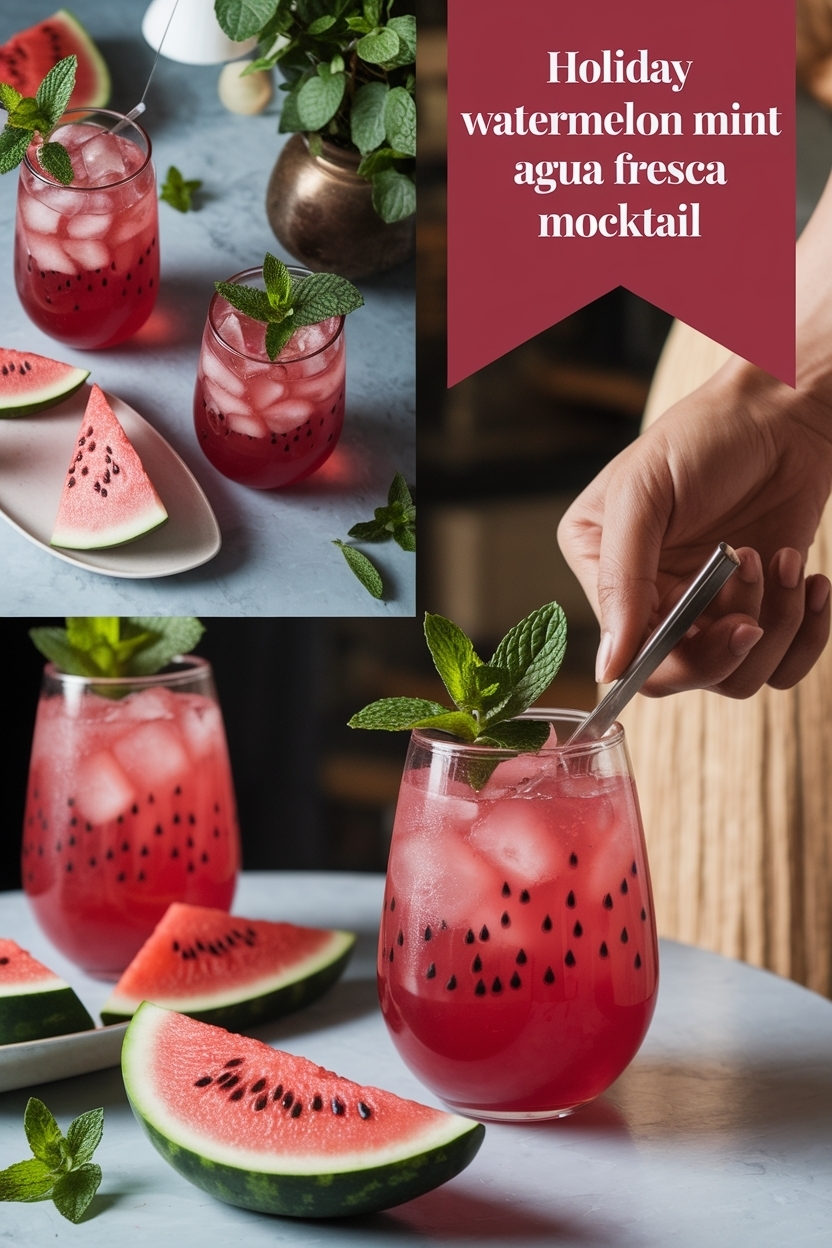 watermelon mint agua fresca mocktail