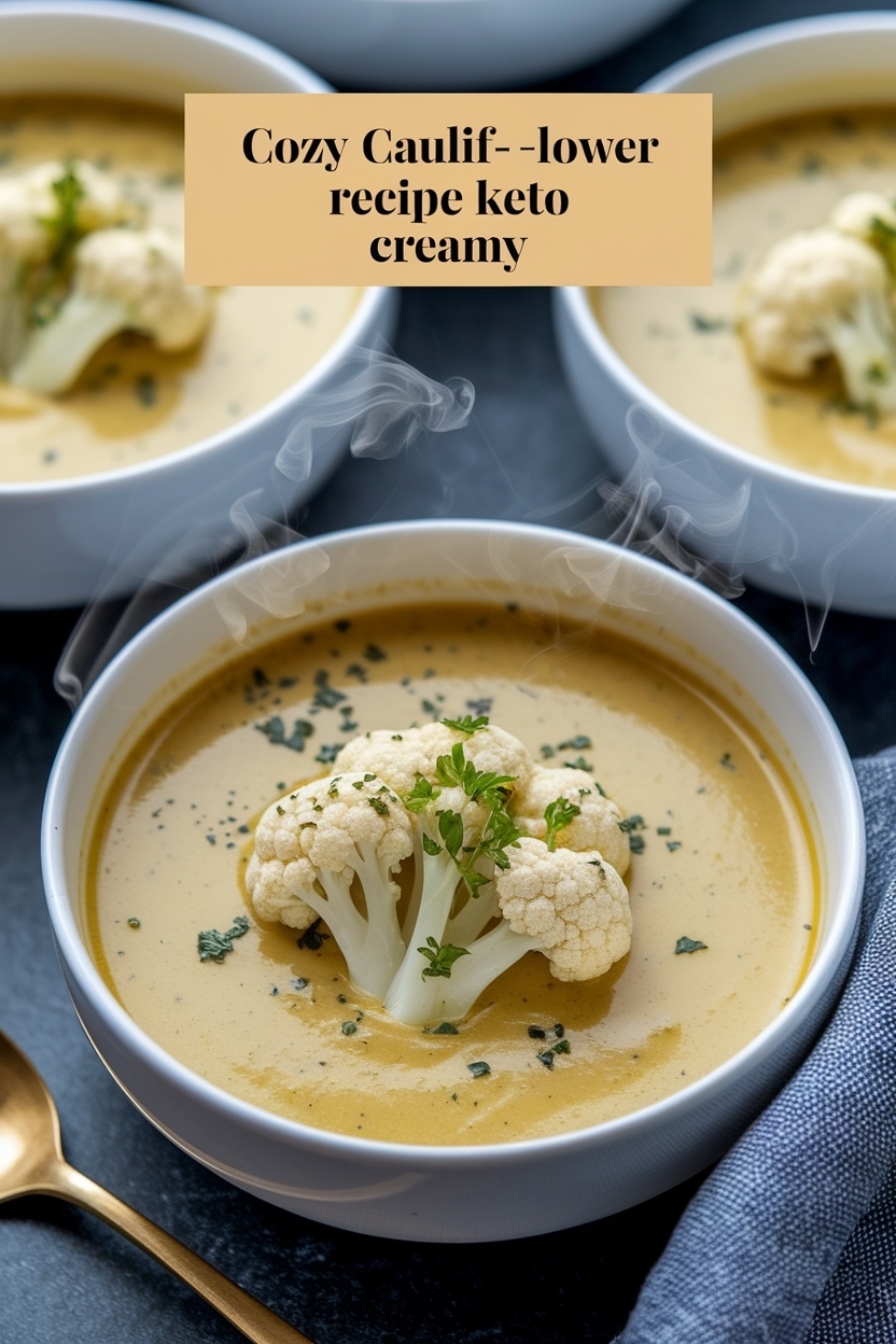 cauliflower soup recipe keto creamy