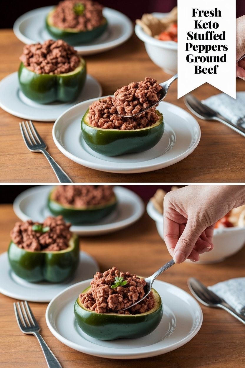 keto stuffed peppers recipe ground beef