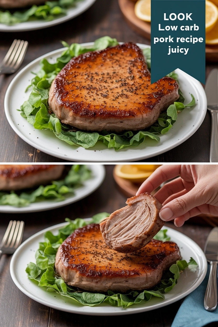 low carb pork chops recipe juicy