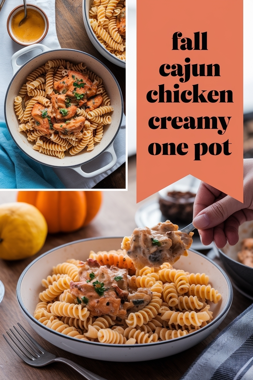 cajun chicken pasta creamy one pot