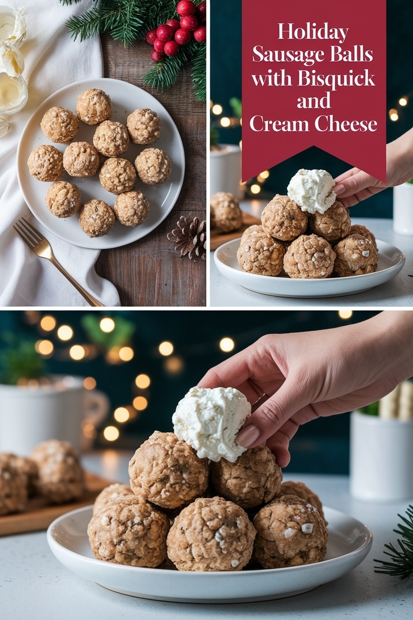sausage balls with bisquick and cream cheese