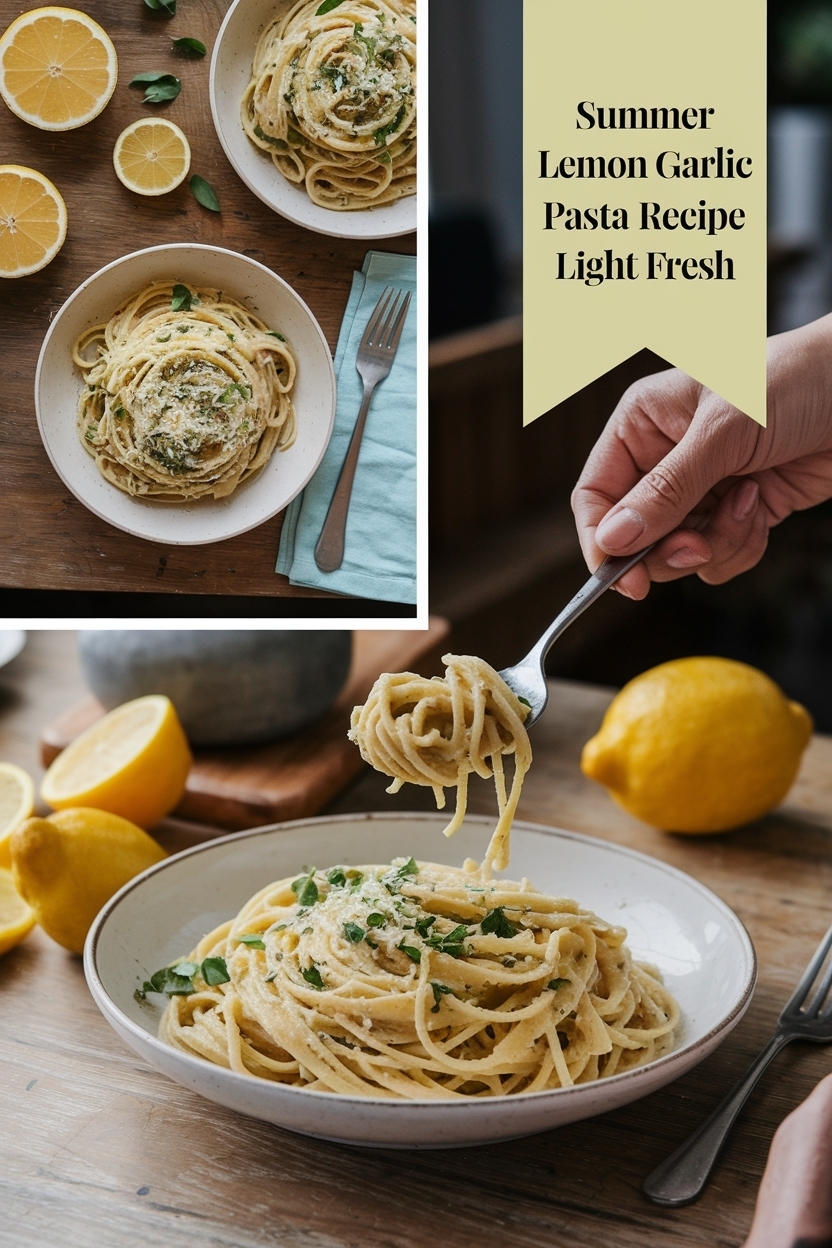 lemon garlic pasta recipe light fresh