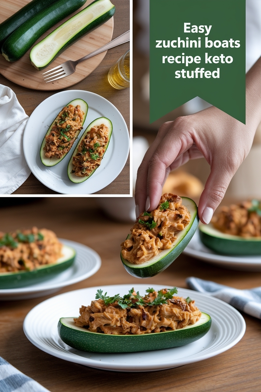 zucchini boats recipe keto stuffed