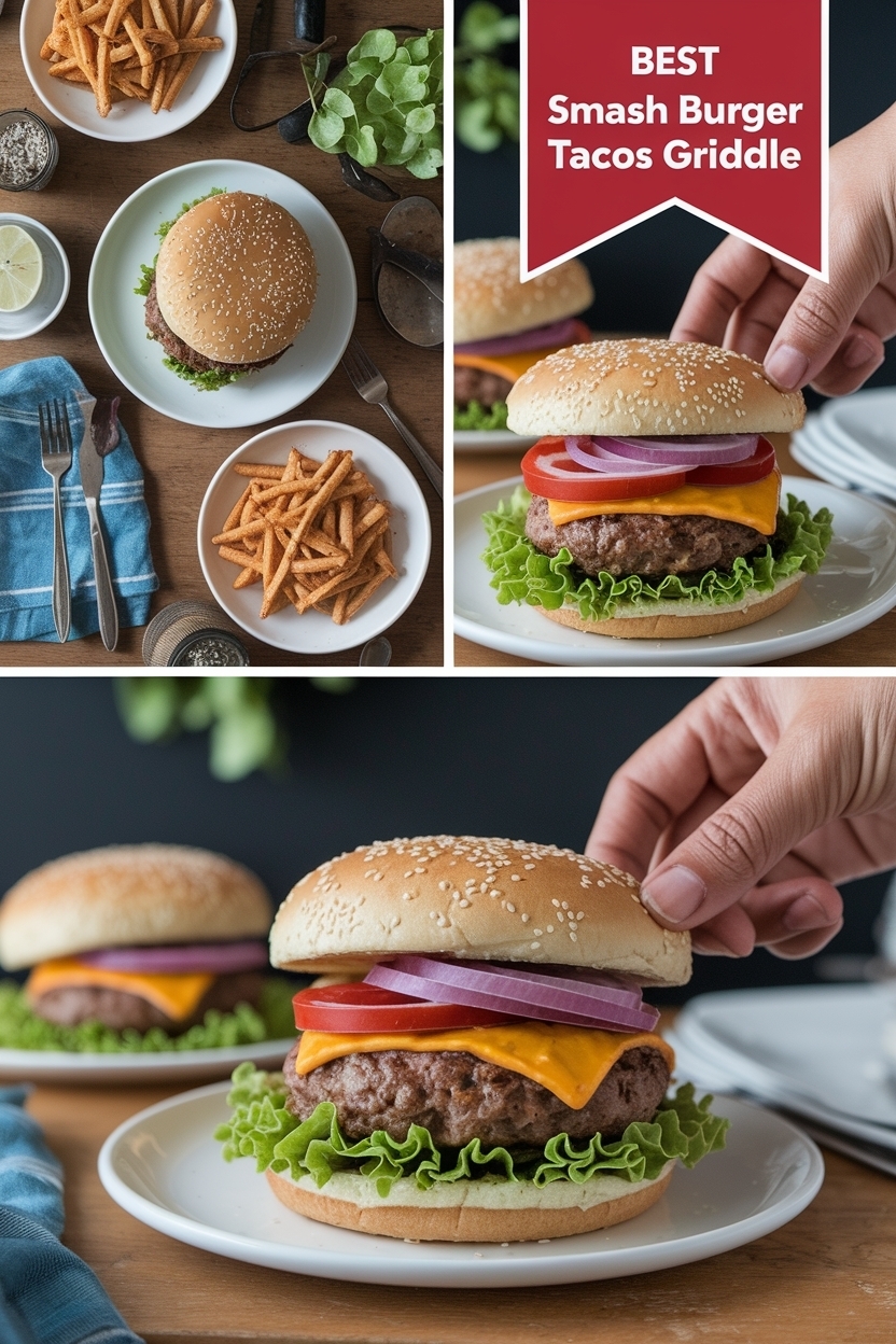 smash burger tacos griddle