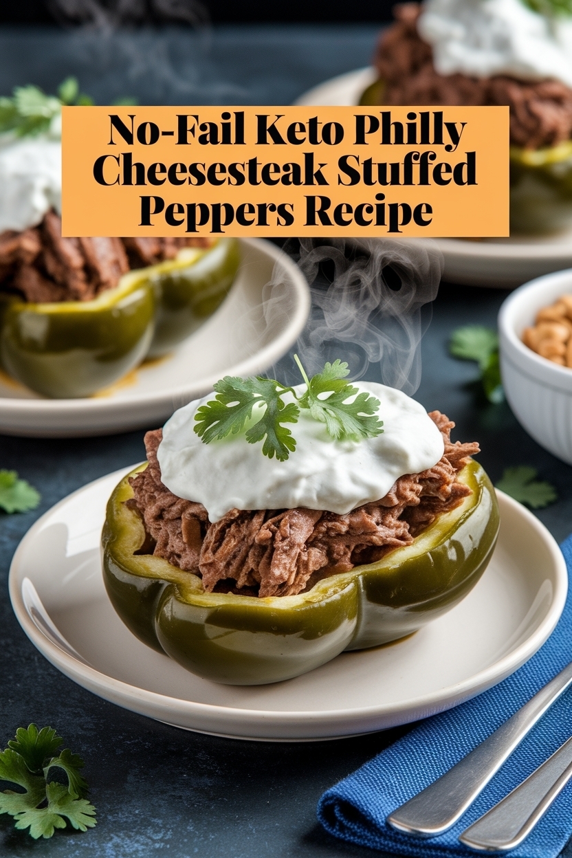 keto philly cheesesteak stuffed peppers recipe