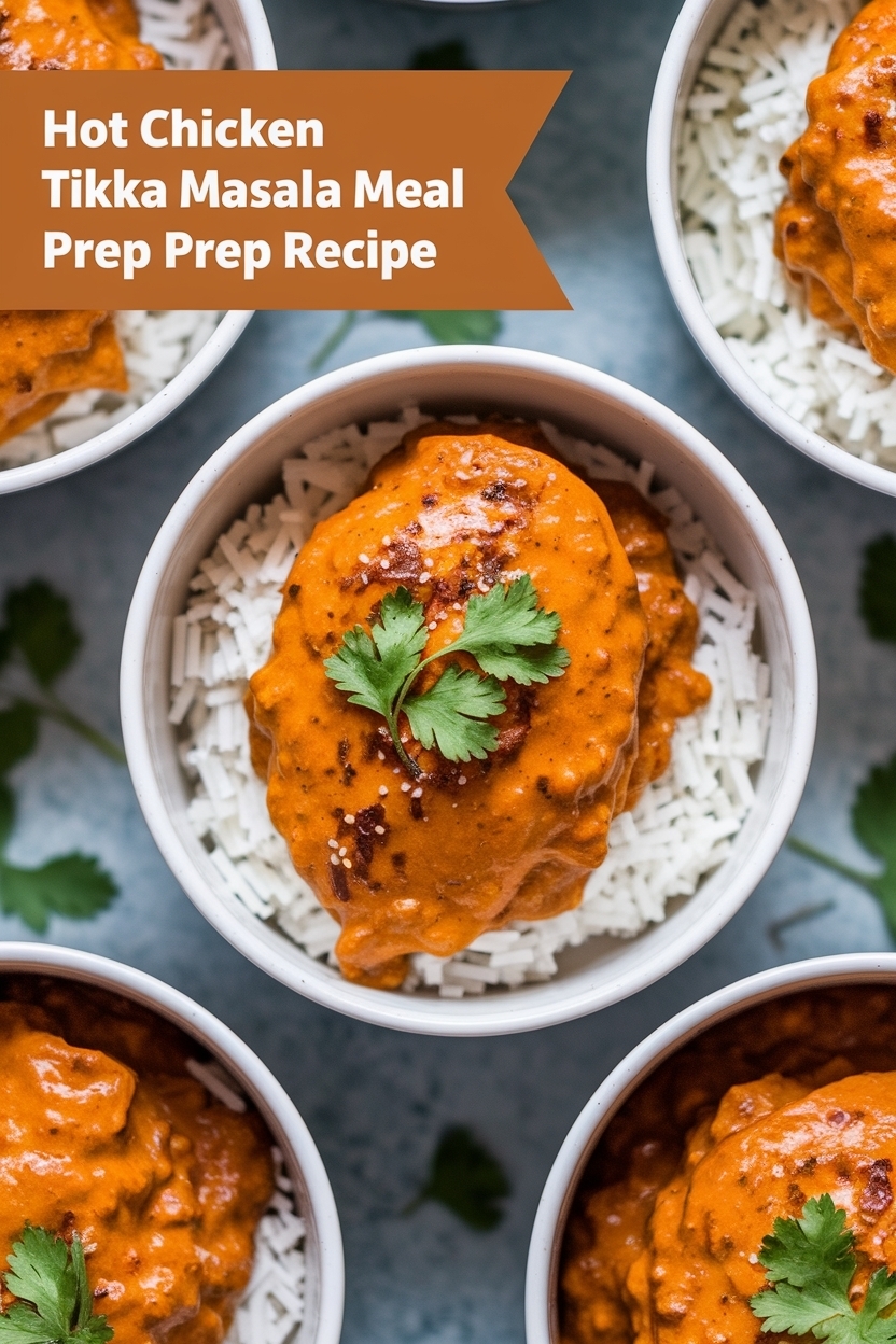 chicken tikka masala meal prep recipe